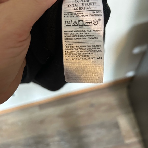 Old Navy Plus Size 4X Linen-Blend tie Waist  Dress - Picture 7 of 10